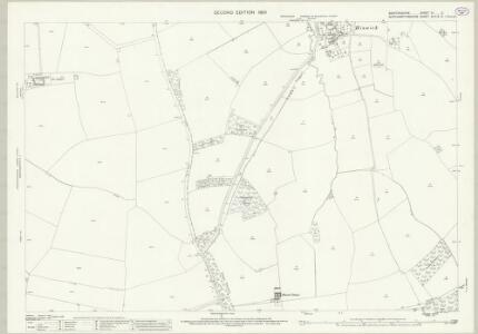 Bedfordshire VI.3 (includes: Bozeat; Odell; Podington; Wollaston) - 25 Inch Map