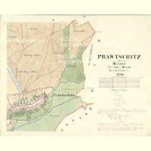 Prawtschitz - m2404-1-005 - Kaiserpflichtexemplar der Landkarten des stabilen Katasters