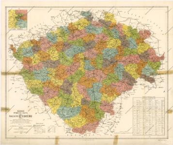 Nejnovější příruční mapa Království Českého