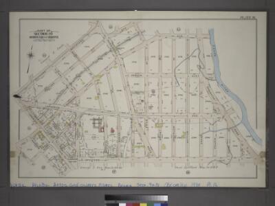 Plate 16: Part of Section 10, Borough of the Bronx. [Bounded by Garrison Avenue, Faile Street, Whitlock Avenue, Southern Boulevard, Longwood Avenue, Garrison Avenue, E. 156th Street, Worthen Street, Garisson Square and Spofford Avenue.]