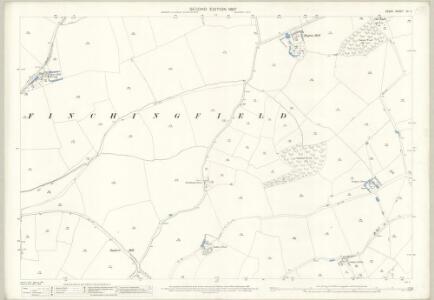 Essex (1st Ed/Rev 1862-96) XV.4 (includes: Finchingfield) - 25 Inch Map