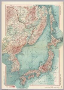 U.S.S.R. - Far East, Korea, Japan.  Pergamon World Atlas.