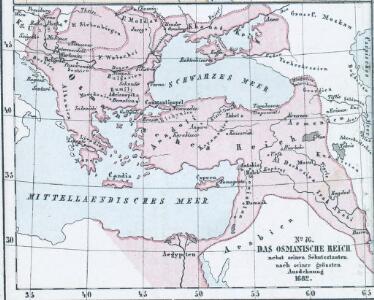 Das Osmanische Reich nebst seinen Schutzstaaten nach seiner grössten Ausdehnung 1682