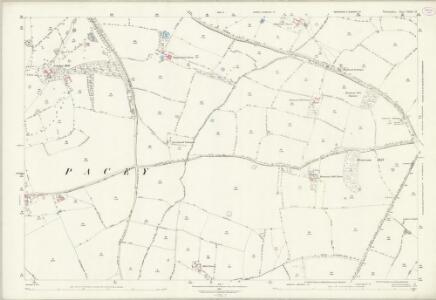 Warwickshire XXXIX.15 (includes: Bishops Tachbrook; Chesterton; Lighthorne; Moreton Morrell; Newbold Pacey) - 25 Inch Map