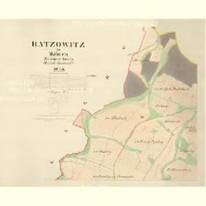Ratzowitz - m2497-1-003 - Kaiserpflichtexemplar der Landkarten des stabilen Katasters