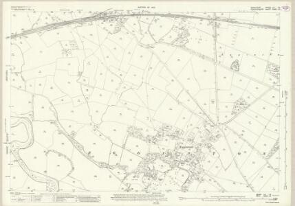 Derbyshire LIV.13 (includes: Egginton; Hilton; Marston on Dove; Rolleston) - 25 Inch Map