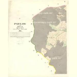 Pawlow - m2240-1-004 - Kaiserpflichtexemplar der Landkarten des stabilen Katasters