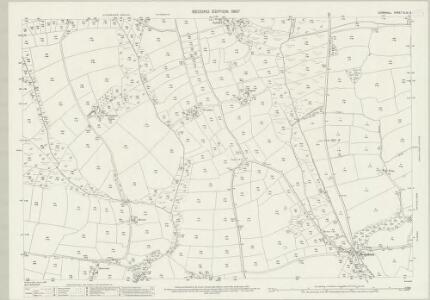 Cornwall XLIX.3 (includes: Ladock; St Enoder) - 25 Inch Map