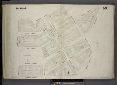 [Plate 59: Map bounded by Barrow Street, Commerce Street, Bleecker Street, Cornelia Street, Sixth Avenue, Hancock Street, Hamersly Street, Hudson Street.]