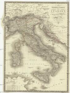 General Karte von Italien und Dalmatien
