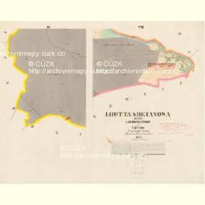 Lhotta Smetanowa - c7063-1-006 - Kaiserpflichtexemplar der Landkarten des stabilen Katasters