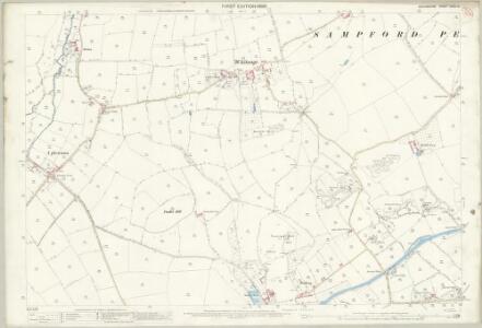 Devon XXXV.14 (includes: Sampford Peverell; Uplowman) - 25 Inch Map