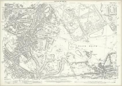 London (Edition of 1894-96) CV (includes: Borough Of Greenwich; Lewisham) - 25 Inch Map