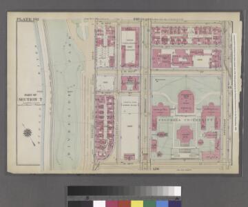 Plate 132: Bounded by W. 122nd Street, Amsterdam Avenue, W. 116th Street and (Harlem River) Riverside Drive.