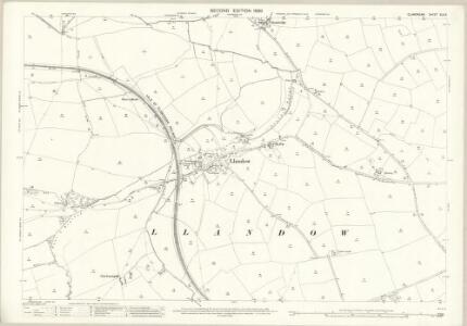 Glamorgan XLV.5 (includes: Burry; Colwinston; Llandw; Llyswyrny; St and rews Minor; St Brides Major; Wick; Yr As Fach) - 25 Inch Map
