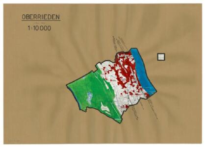 Oberrieden: Definition der Siedlungen für die eidgenössische Volkszählung am 01.12.1950; Siedlungskarte