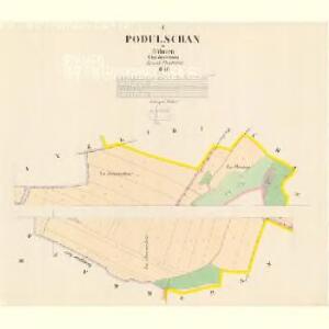 Podulschan - c5931-1-001 - Kaiserpflichtexemplar der Landkarten des stabilen Katasters