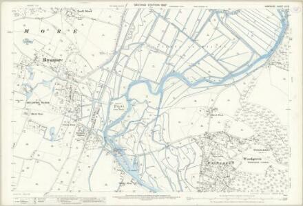 Hampshire and Isle of Wight LIV.12 (includes: Breamore; Fordingbridge; Hale; Woodgreen) - 25 Inch Map
