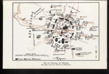 Plan der Belagerung Adrianopel