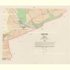 Krupa - c3592-1-004 - Kaiserpflichtexemplar der Landkarten des stabilen Katasters