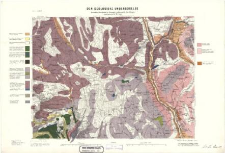 Geologisk kart 32b: Den Geologiske Undersøgelse,  Rektangel 26 Åmot