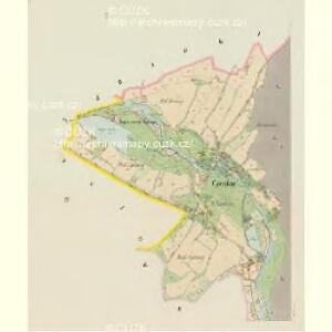 Czenkau (Čenkow) - c0845-1-001 - Kaiserpflichtexemplar der Landkarten des stabilen Katasters