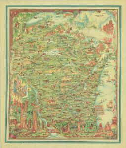 Historical map of Wisconsin