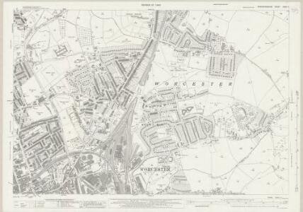 Worcestershire XXXIII.4 (includes: North Claines; Warndon; Worcester St Martin County; Worcester) - 25 Inch Map