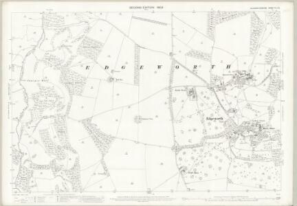 Gloucestershire XLII.15 (includes: Bisley with Lypiatt; Duntisbourne Abbots; Edgeworth) - 25 Inch Map