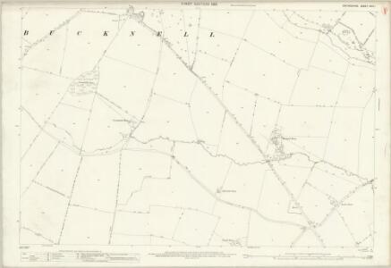 Oxfordshire XXIII.1 (includes: Bicester; Bucknell; Caversfield; Chesterton) - 25 Inch Map