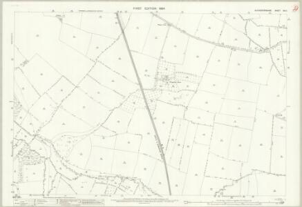 Gloucestershire XIX.11 (includes: Bishops Cleeve; Elmstone Hardwicke; Stoke Orchard; Swindon; Uckington) - 25 Inch Map