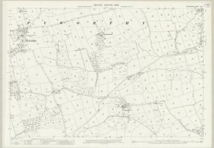 Devon LXII.1 (includes: Clawton; Holsworthy Hamlets; Pyworthy) - 25 Inch Map