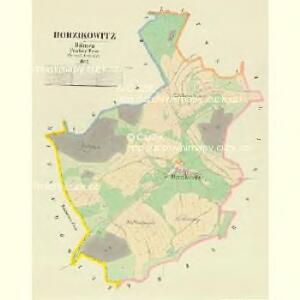 Horzikowitz - c2230-1-001 - Kaiserpflichtexemplar der Landkarten des stabilen Katasters