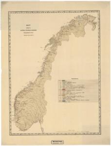 Spesielle kart 66-4: Kart udvisende de med bidrag af Statskassen understøttende Dampskibsrouter