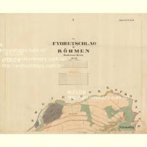 Frydetschlag - c0097-1-001 - Kaiserpflichtexemplar der Landkarten des stabilen Katasters