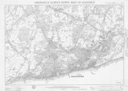 Ordnance Survey Town Map of Hastings