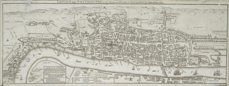 LONDON and WESTMINSTER in the Reign of QUEEN ELIZABETH, Anno Dom. 1563 25