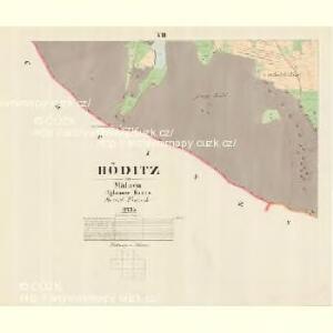 Höditz - m0737-1-006 - Kaiserpflichtexemplar der Landkarten des stabilen Katasters