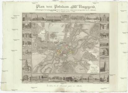 Plan von Potsdam und Umgegend