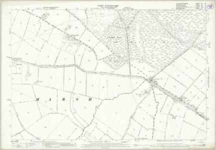 Gloucestershire XV.15 (includes: Barton on the Heath; Batsford; Chastleton; Evenlode; Great Wolford; Little Compton; Moreton in Marsh; Todenham) - 25 Inch Map