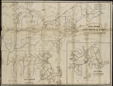 Skeleton map of the rail-roads between Cape Canso and St. Louis