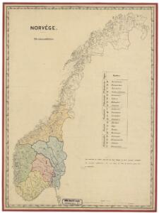 Statistikk kart 15a: Norvège. Division militaire