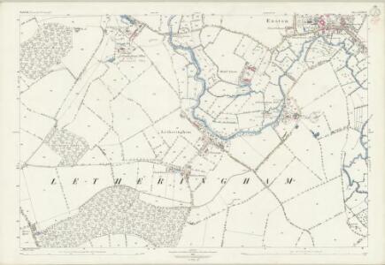 Suffolk LVIII.12 (includes: Easton; Hoo; Letheringham) - 25 Inch Map