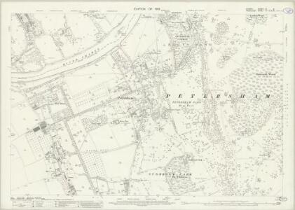 Surrey VI.8 (includes: Ham; Petersham; Twickenham St Mary The Virgin) - 25 Inch Map