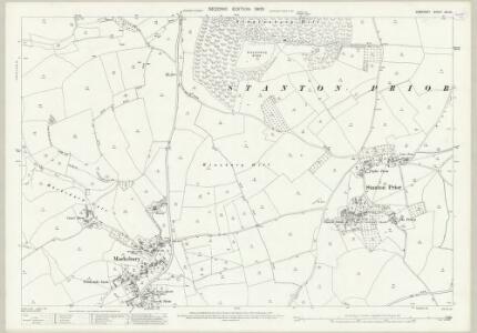 Somerset XIII.10 (includes: Compton Dando; Marksbury; Priston) - 25 Inch Map