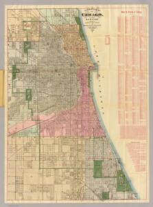 Blanchard's guide map of Chicago.