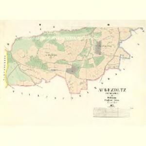 Augezdetz (Augezdec) - c8225-1-002 - Kaiserpflichtexemplar der Landkarten des stabilen Katasters
