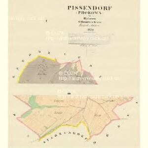 Pissendorf (Prokowa) - m2291-1-001 - Kaiserpflichtexemplar der Landkarten des stabilen Katasters