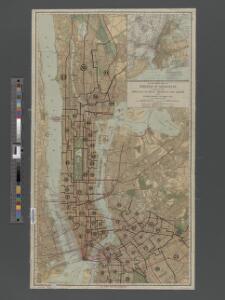 TheRand McNally map of the Borough of Manhattan.