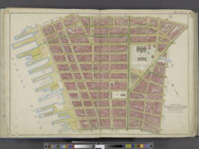 Manhattan, Double Page Plate No. 2 [Map bounded by Jay St., Thomas St., Pearl St., William St., Liberty St., Hudson River]